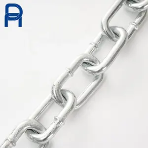 DIN5685C Bright Heavy Duty Steel Welded Chain Medium Link Chain