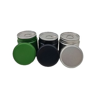 Boîte à thé matcha en métal vide de luxe, boîte à thé ronde, boîte en métal multicolores - Product Image 2