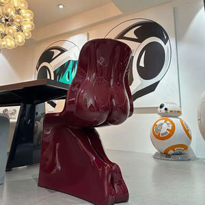 Özel tasarım lüks High End vücut şekli yemek odası sandalyesi Villa otel ofis <span class=keywords><strong>Showroom</strong></span> eğlence sandalye dekorasyon arkalığı sandalye - Product Image 2