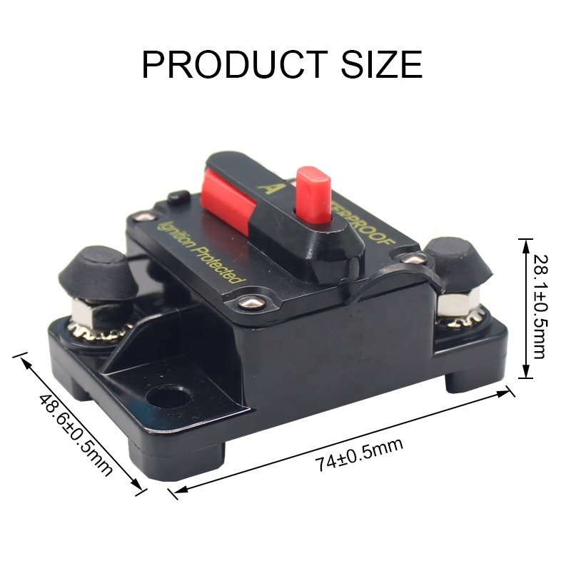 Disjoncteur 300A 12V-48V Avec Réinitialisation Manuelle – Pour Système Audio Voiture, Bateau, Camion - 3