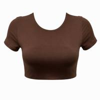 Vente en gros de hauts de yoga courts sans couture légers et personnalisés pour femmes, taille plus, doux comme du beurre, séchage rapide, vêtements de sport pour pilates et gym