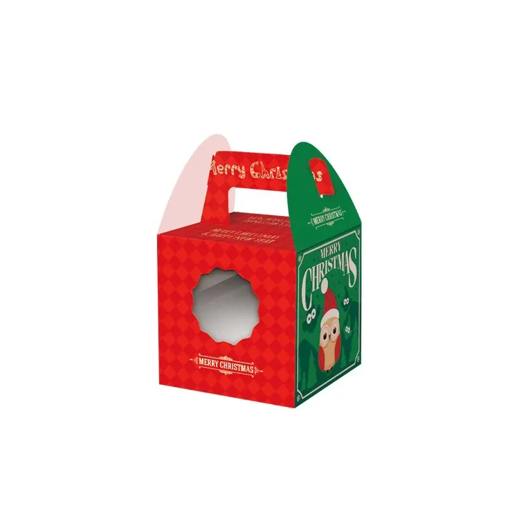 2019 Newest design lovely Christmas apple packaging box with window