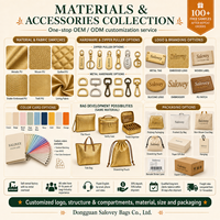 Étui à cosmétiques en PU de grande taille avec logo personnalisé, motif uni de luxe et fermeture ouverte - saloveybags