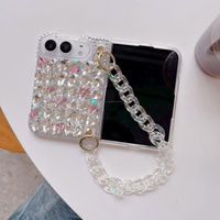 Casing HP Mewah Berkilau Berlian Pelindung Penuh dengan Tali untuk iPhone 18 Duo Pro Max Plus
