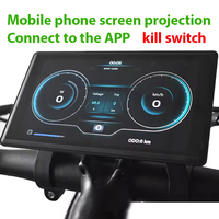 Ordinateur de vélo électronique H8 écran LCD grand écran couleur étanche UART2 compteur de vitesse numérique odomètre fonction miroir de téléphone