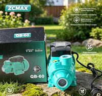 Pompe à eau périphérique ZCMAX QB-60 0,5 CV 220 V auto-amorçante pour l'alimentation en eau domestique et l'irrigation des jardins