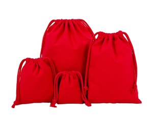 Sacs à cordon en toile de coton et lin écologiques personnalisés en gros, emballage cadeau, petit sac à cordon anti-poussière avec logo personnalisé - Product Image 1
