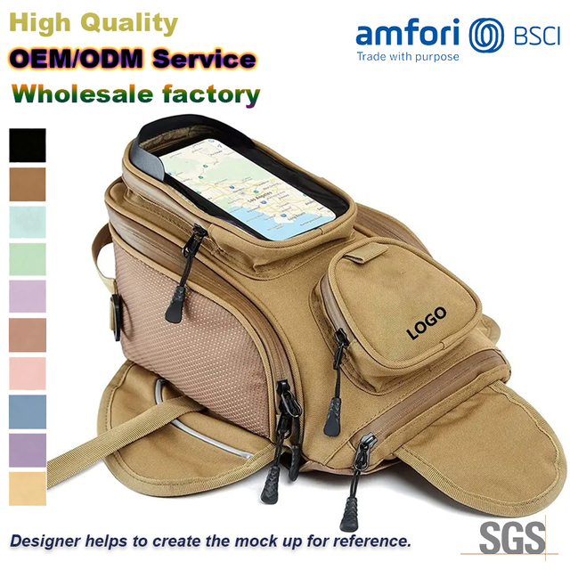 Travel Motorcycle Cycling Bag Tactical Magnetic Motorbike Tank Bag Waterproof Universal Motorcycle Saddle Bag