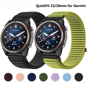 Nylonarmband für Garmin Fenix 9 <span class=keywords><strong>Pro</strong></span> 8 7X 6X 6 5 5X <span class=keywords><strong>Plus</strong></span> Enduro Uhrenband für Quatix 8 Tactix 7 <span class=keywords><strong>Pro</strong></span> Forerunner <span class=keywords><strong>970</strong></span> 965 Armband - Product Image 1