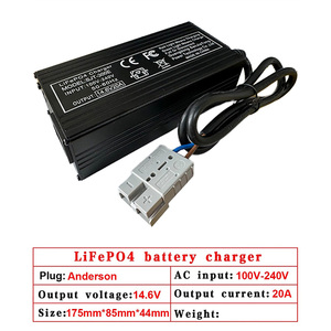 14.6V 20 110-220V 4S <b>12V</b> for Lithium Iron Phosphate <b>Battery</b> Pack XT60 XT90 Alligator Clip Smart 14.6V20A <b>Battery</b> Charge - Product Image 5