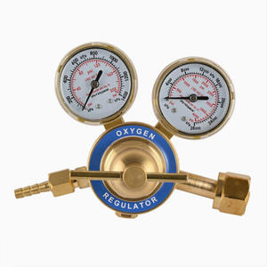 Vannes de réduction de pression oxygène-acétylène tout cuivre CGA540/W21.8 de taille moyenne pour soudage et découpe, pour fournitures de soudure - Product Image 4