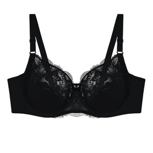 Venta al por mayor, nuevo estilo personalizado, <span class=keywords><strong>Sexy</strong></span>, para <span class=keywords><strong>mujer</strong></span>, sujetador de diseño de encaje de talla grande y grande - Product Image 5