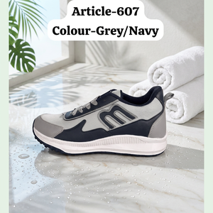 Baskets grises en maille, chaussures de marche décontractées à lacets, légères, pour sports d'intérieur - Product Image 4