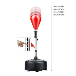 ZHOYA SPORT sac de boxe <span class=keywords><strong>Cobra</strong></span> Reflex réglable de qualité supérieure utilisation de bureau à domicile-balle de vitesse de poinçonnage remplie d'eau et de sable - Product Image 3