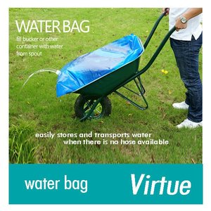 Bolsa de agua de gran capacidad para jardín, suministros de dispensador, 80 litros, 20 galones, bolsas de almacenamiento, ahorro de 75% espacio para juego aceptado - Product Image 3