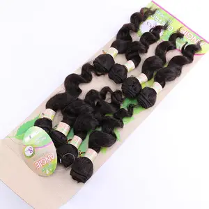 Jalinan Rambut Premium Henan 8 Buah Bundel Jalinan Rambut Manusia Ekstensi Rambut Bundel Longgar