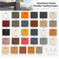 Table de bistrot d'extérieur en aluminium pur, table de café de patio, couleur personnalisée, revêtement en poudre, table de repas de jardin, vente en gros
