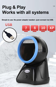 Lecteur de codes-barres omnidirectionnel USB de bureau haute précision <span class=keywords><strong>à</strong></span> scan rapide 1D/2D pour vérificateur de prix en supermarché - Product Image 3