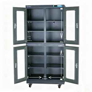 خزانة نيتروجين عالية الكفاءة وموفرة للطاقة سعة 880 لتر، نسبة رطوبة 1%-60%، مناسبة للإلكترونيات والطب والطاقة الجديدة وأشباه الموصلات - Product Image 3