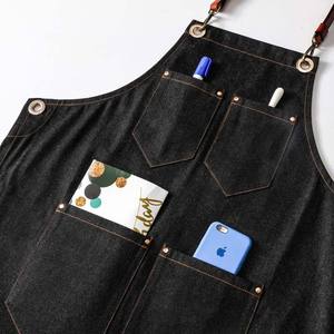 Delantales <span class=keywords><strong>de</strong></span> chef con espalda cruzada ajustable DS5703 <span class=keywords><strong>para</strong></span> cocina, salón <span class=keywords><strong>de</strong></span> cocina, peluquero, delantal <span class=keywords><strong>de</strong></span> barbacoa, delantal <span class=keywords><strong>de</strong></span> mezclilla con bolsillos - Product Image 4