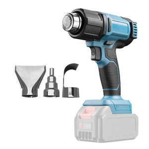 <span class=keywords><strong>Pistolet</strong></span> thermique portable haute puissance <span class=keywords><strong>à</strong></span> affichage numérique, <span class=keywords><strong>sans</strong></span> <span class=keywords><strong>fil</strong></span>, <span class=keywords><strong>à</strong></span> température réglable, rechargeable, pour film thermorétractable, au lithium-ion - Product Image 1