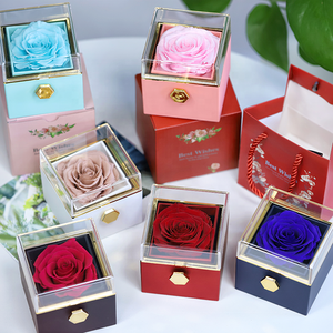 Regalo personalizado para el Día <span class=keywords><strong>de</strong></span> la madre, joyería <span class=keywords><strong>de</strong></span> rosas preservadas, flores preservadas con caja <span class=keywords><strong>de</strong></span> joyería, contenedor <span class=keywords><strong>de</strong></span> rosas preservadas - Product Image 6