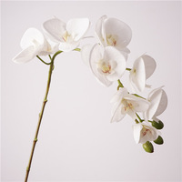 Grande orchidée artificielle Lausanne Phalaenopsis à 10 têtes, aspect réaliste, en plastique, pour décoration de table de mariage ou de maison, toucher hydratant