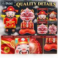 Ballons en aluminium Danse du Lion et Dieu de la Richesse en gros, en stock, OEM/ODM pour les fournitures de fête du Nouvel An chinois