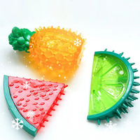 Jouets pour chiens en TPR, pastèque, ananas, pomelo, fruits d'été, rafraîchissants, sains, grinçants, plage, fête, nouveaux jouets pour chiens, jouets à mâcher