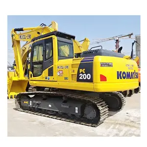 Peralatan konstruksi berat efisien bagus, ekskavator KOMATSU asli Buatan Jepang 20 Ton PC200 PC200-7/-8 tersedia