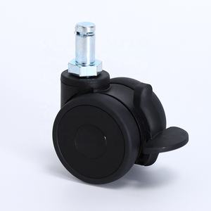 2 Zoll 2,5 Zoll Anpassbare Büromöbel-Rollen mit Einsteckstange, Schwenkbare Gummiräder mit Bremse für Chefsessel - Product Image 5