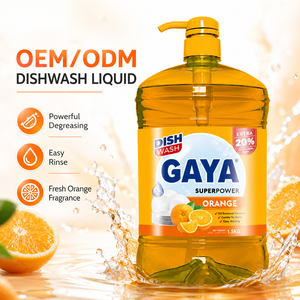 שירות יצרן מקורי/יצרן עיצוב מקורי (OEM/ODM) נוזל לשטיפת כלים GAYA 1.5 ליטר, אספקת מפעל, נוזל לשטיפת כלים, קצף עשיר, סבון כלים, נוזל ניקוי עוצמתי - Product Image 1