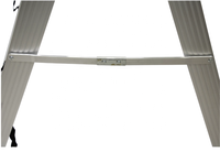 # Échelle pliable en aluminium à 5 marches antidérapante la plus populaire avec poignée, 330 lb EN131, pour supermarché et escalier