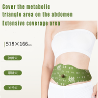 Patch Moxibustion à l'Armoise pour Brûler les Graisses Abdominales, Patch Minceur Herbal pour le Nombril, Soin Ventre Plat