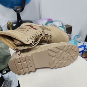 Bottes de désert personnalisées TSB09 en cuir de vachette suédé, respirantes, légères, économiques, 3 couleurs, camouflage désertique. - Product Image 2