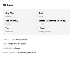 Eco-Friendly Food Grade Soybean Wax Flakes Pellets for Candle Making & Home Decor 25kg/Bag - Product Image 6