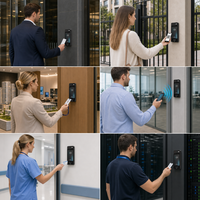 Lecteur de cartes d'accès pour visiteurs avec reconnaissance faciale, code PIN, QR Code, NFC et BLE pour la gestion d'accès commercial et de bureaux