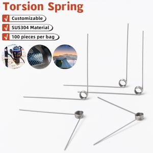 Mola de Torção em Aço em V Personalizada para Fabricantes OEM, Estilo de Mola de Torção de Arame para Carrinhos de Brinquedo e Prendedores de Roupa - Product Image 1