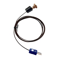 Probe Sensor Tipe T Probe Kepala Logam -200 hingga 260 ℃   Termokopel Tipe T dengan Konektor Mini