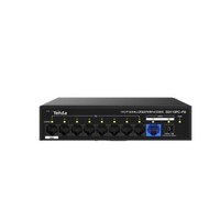 Tenda SG110PC-FB 10-Port Gigabit Optisch-Elektrischer Uplink PoE-Switch für Überwachungszwecke mit 1,6G Kapazität, Full-Duplex/Half-Duplex