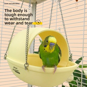 Jouets pour <span class=keywords><strong>oiseaux</strong></span> en PLA, grands jouets de forrage pour perroquets, nids lavables pour perruches, maison de jeu suspendue pour cages, pour perroquets, perruches et conures - Product Image 3