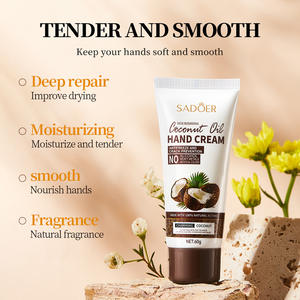 Noix de coco anglaise complète SADOER Crème pour les mains hydratante anti-fissuration Produit de <span class=keywords><strong>beauté</strong></span> et de soin personnel - Product Image 4