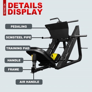 Spor ekipmanları Hack Squat bacak basın spor plaka yüklü 45 derece bacak basın makinesi - Product Image 4