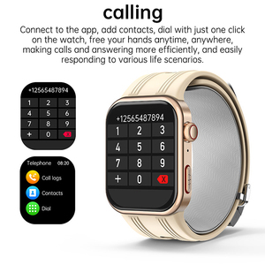 Smartwatch K2 con Schermo AMOLED da <span class=keywords><strong>1</strong></span>,95", ECG, Pompa d'Aria, Assistente Vocale AI, Risposta alle Chiamate, Monitoraggio della Salute, Impermeabile, Braccialetto Sportivo - Product Image 4