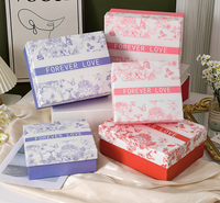 Boîte Cadeau Mystère Portable Rigide et Étanche Haut de Gamme pour la Saint-Valentin avec Compartiments Gaufrés pour Chocolats - DIY Date Romantique