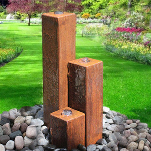 Fuente de Agua Decorativa para Jardín de Acero Corten, Suministro de Fábrica - Product Image 1
