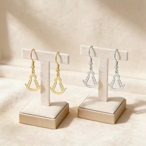 Pendientes de Moda de Acero Inoxidable de Nuestra Señora de El Rocío para Mujer, Venta al por Mayor - Product Image 6
