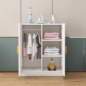 Lemari kayu sederhana untuk rumah, lemari penyimpanan anak-anak kamar tidur dengan laci untuk anak laki-laki dan perempuan - Product Image 3