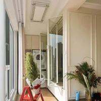 Fenêtre accordéon en aluminium sur mesure, à double battant, avec isolation phonique, pour les constructions multifamiliales et hôtelières
