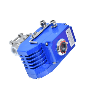 Điện ba mảnh van bi thép không gỉ chủ đề ren kết nối nhiệt độ cao van Thiết bị truyền động điện - Product Image 3